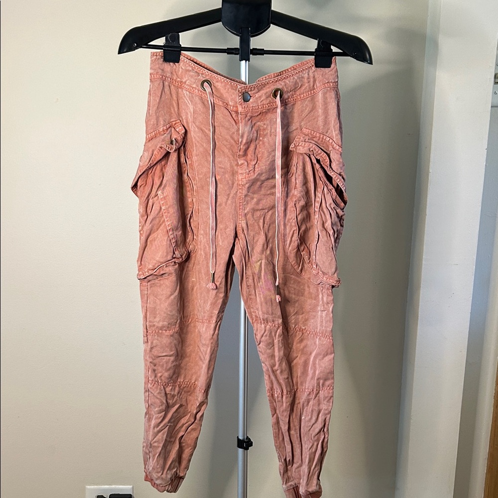 YFB Salmon Pink Cargo Pants